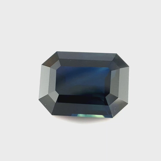 2.52ct Australian Sapphire, Parti, Blue, Yellow - Emerald Cut