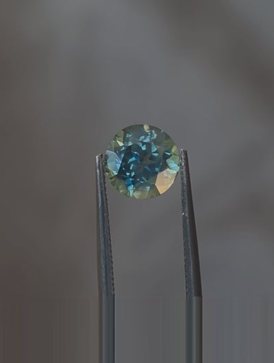Queensland Sapphire – 2.32ct Round Cut, Teal, Green, Blue