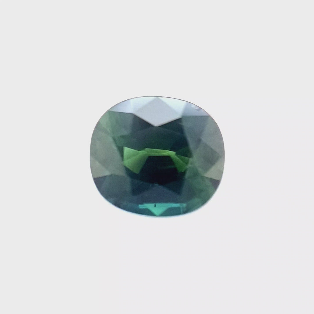 1.37ct Australian Sapphire, Blue, Green, Teal - Oval Cut