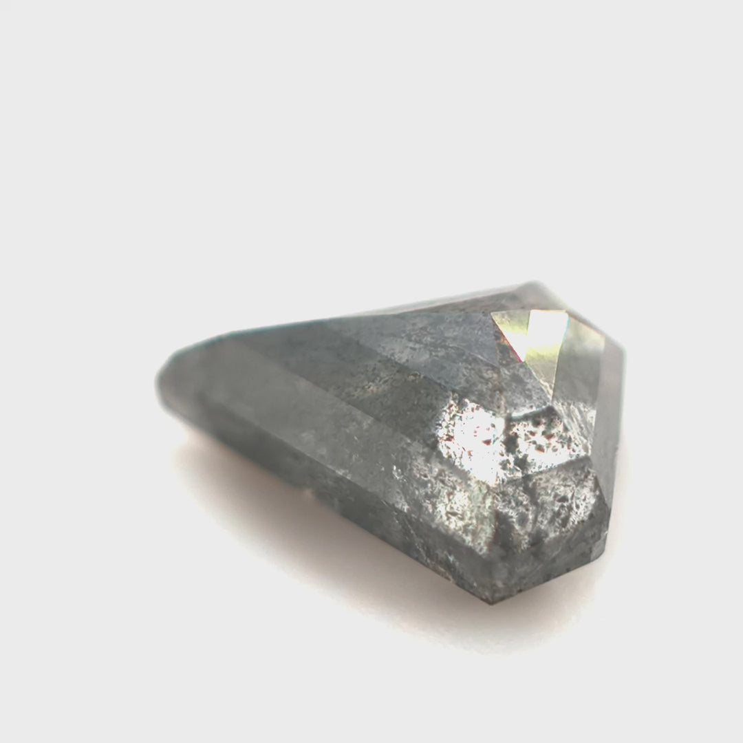 Salt and Pepper Diamond | 1.09ct, Shield