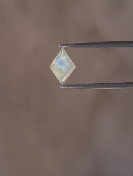 Montana USA Parti Sapphire – 1.41ct Kite Cut, pastel Blue yellow
