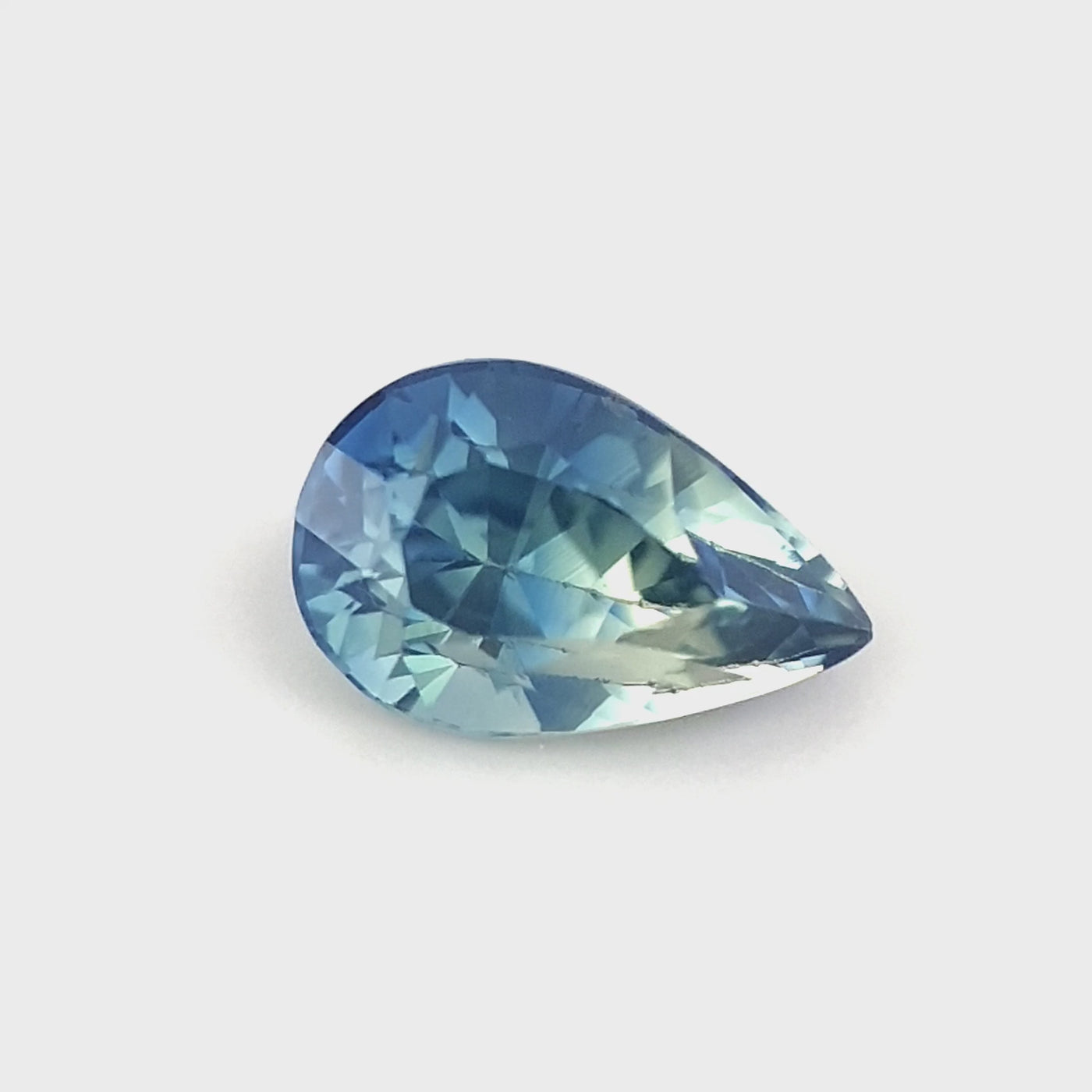 Queensland Sapphire – 1.09ct Pear Cut, Parti Blue