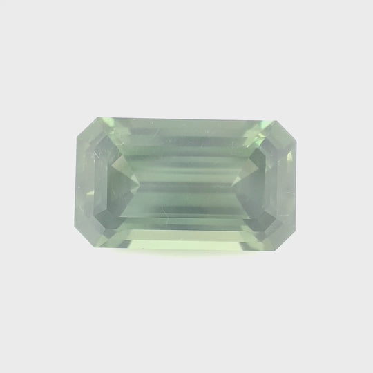 3.42ct Australian Sapphire, Green - Emerald Cut