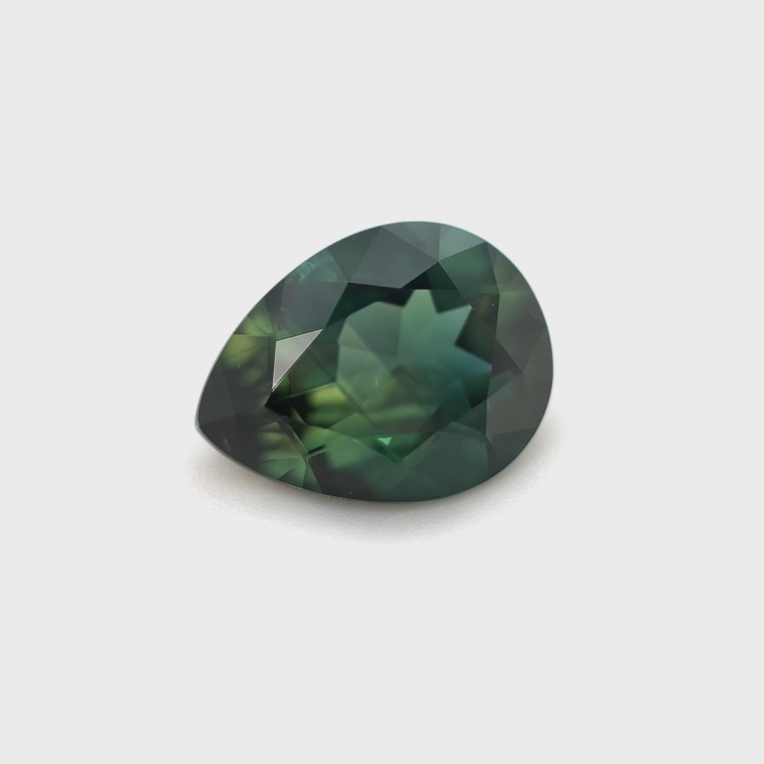 Queensland Sapphire - 1.50ct, Pear, Parti, Green, Blue