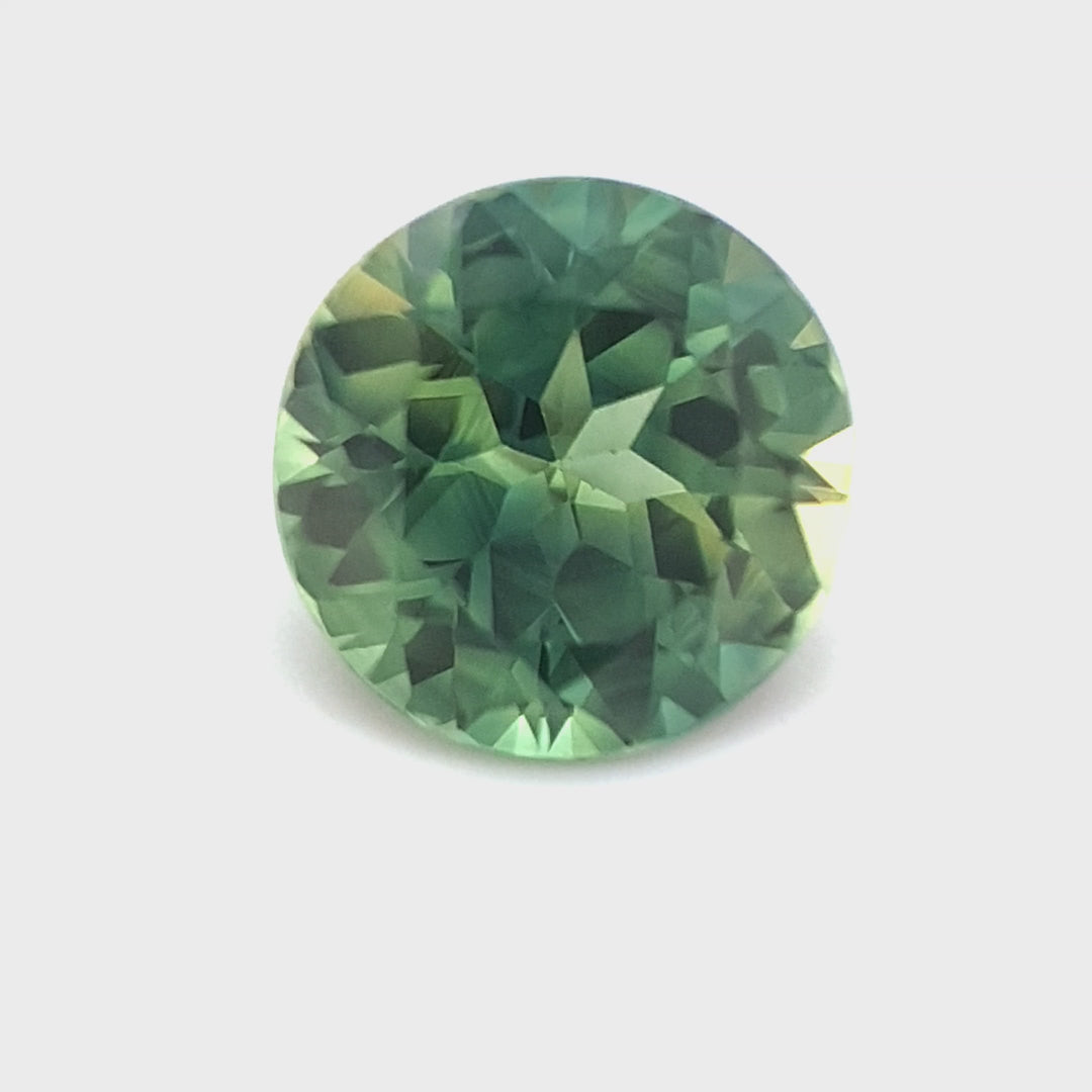 Queensland Sapphire – 1.60ct Round Cut, Teal, Green, Blue