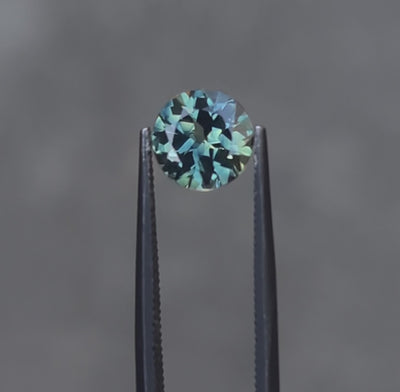 Queensland Sapphire – 1.60ct Round Cut, Teal, Green, Blue