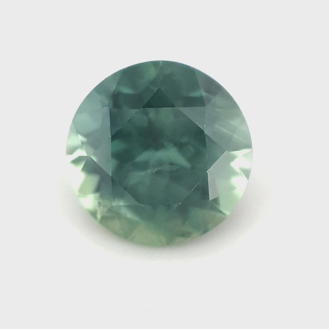 Queensland Sapphire – 2.37ct Round Cut, Teal, Green, Blue