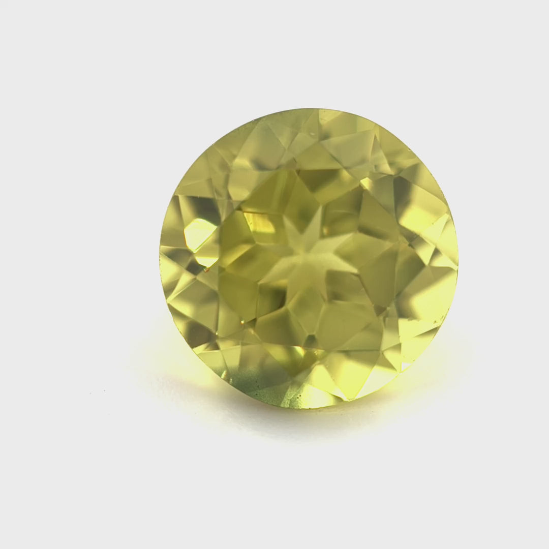 Queensland Sapphire - 1.30ct, Round, Parti, Yellow, Blue