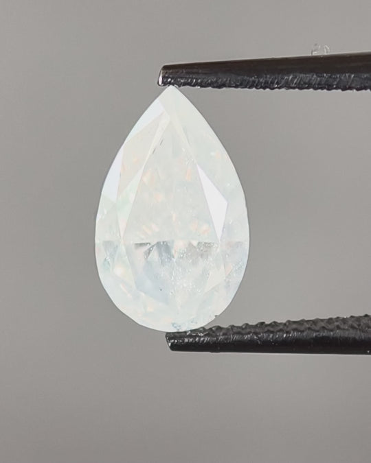 African Natural Diamond - 1.52ct, Pear, Fancy White