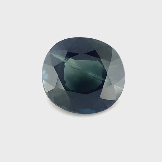 1.32ct Australian Sapphire, Deep Teal - Oval