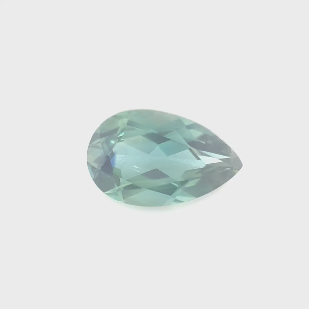 1.09ct Australian Sapphire, Blue, Teal - Pear