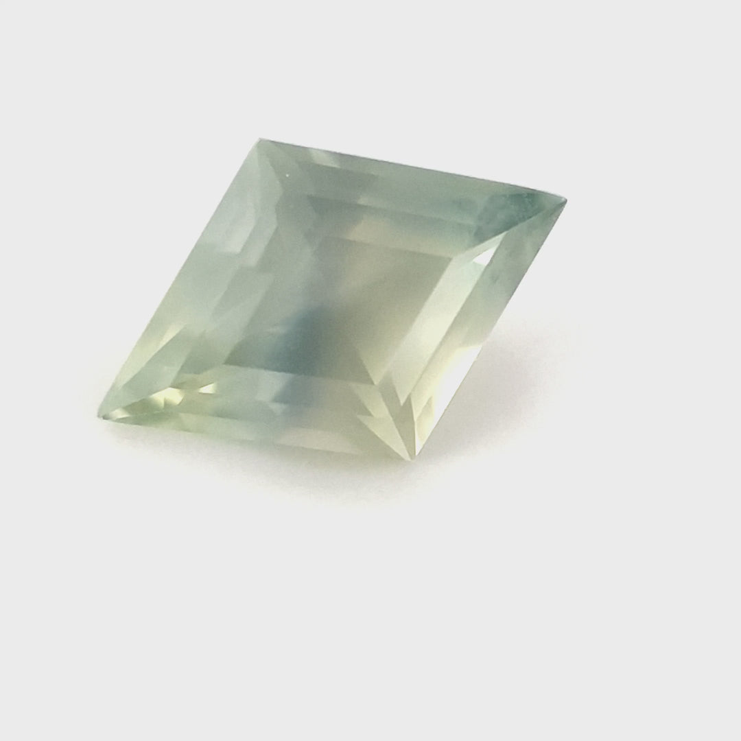 Montana USA Parti Sapphire – 1.41ct Kite Cut, pastel Blue yellow