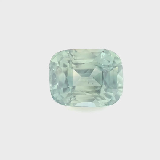 2.09ct Australian Sapphire, Green Teal - Cushion