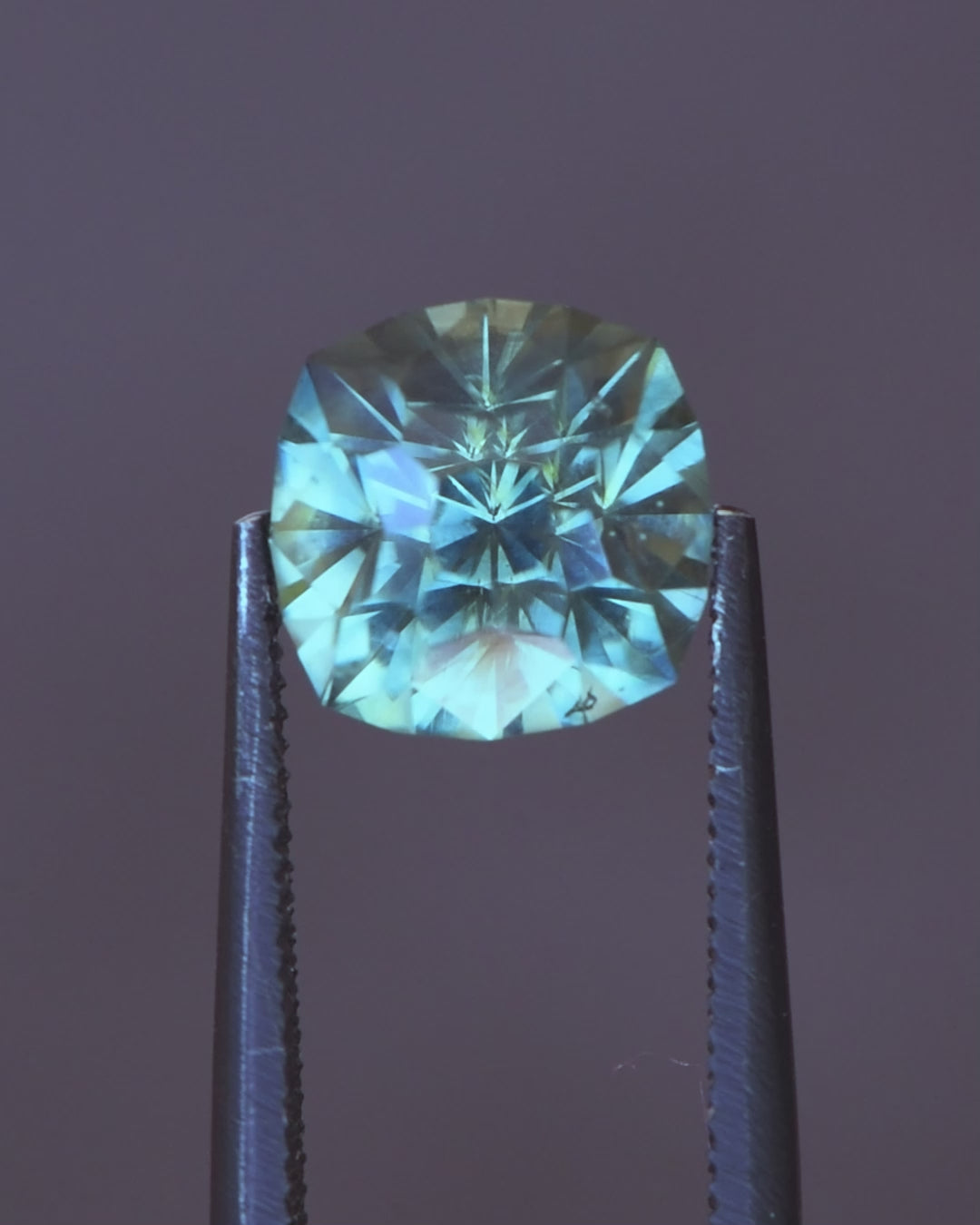 3.01ct Australian Sapphire, Teal, Blue, Green Parti - Square Cushion Cut