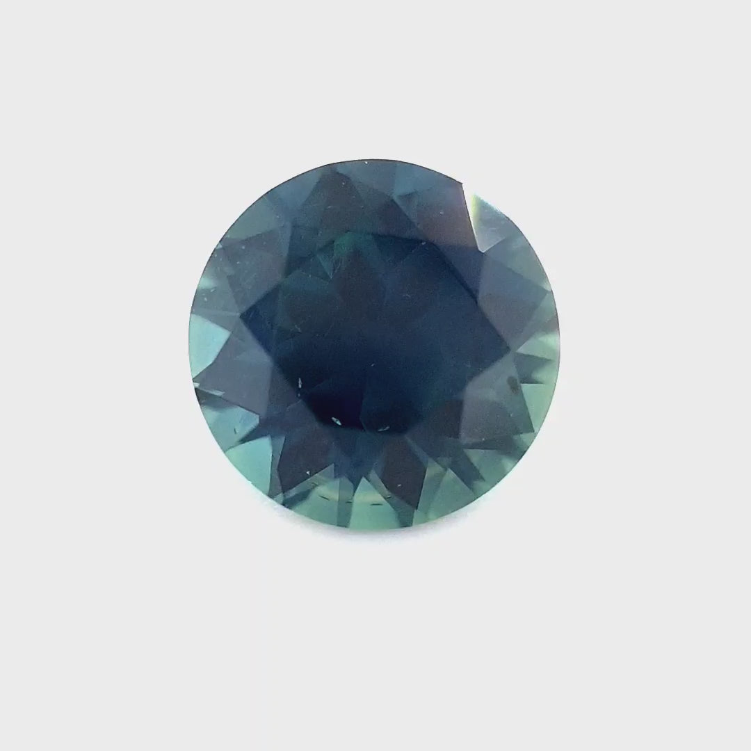 1.19ct Australian Sapphire, Blue, Teal - Round