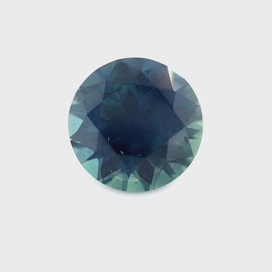 1.19ct Australian Sapphire, Blue, Teal - Round