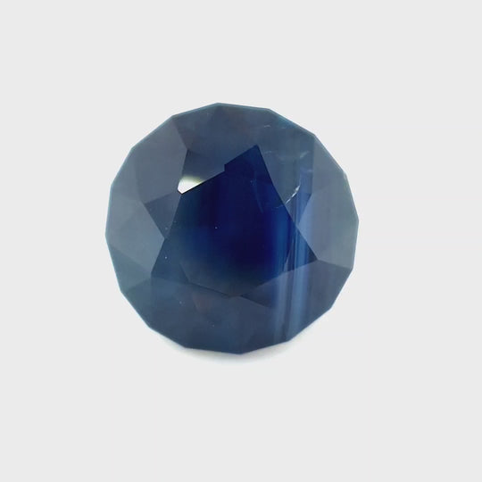 2.58ct Australian Sapphire, Deep Blue - Round