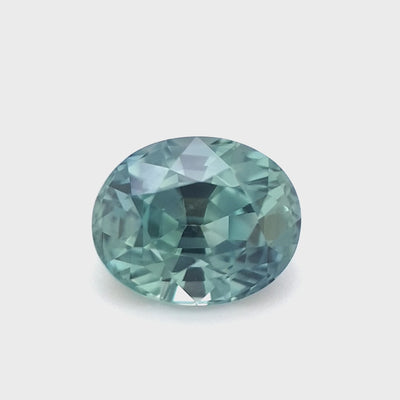 Montana Sapphire – 1.66ct Oval Cut, Teal Blue