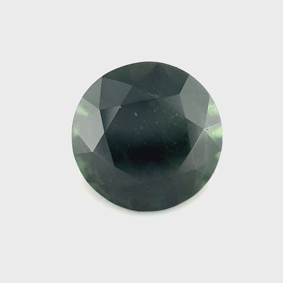 1.16ct Australian Sapphire, Deep green - Round