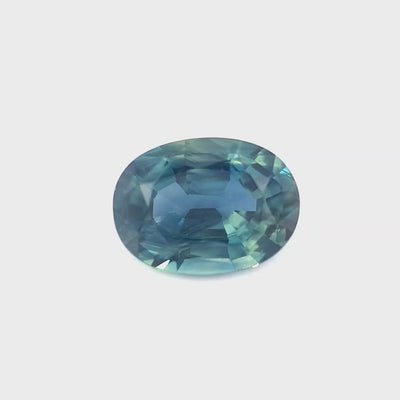 0.96ct Australian Sapphire, Parti, Blue, Teal - Oval