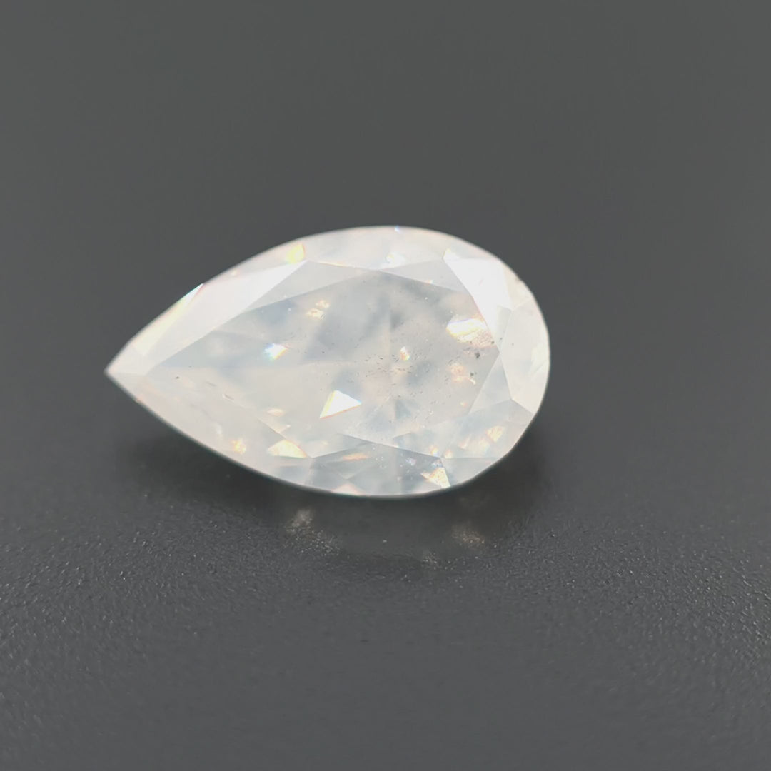 African Natural Diamond - 1.52ct, Pear, Fancy White