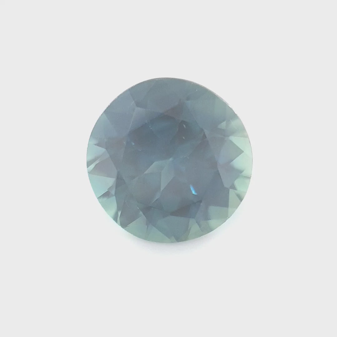 1.28ct Australian Sapphire, Blue teal - Round