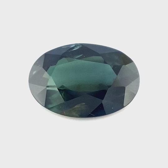 1.30ct Australian Sapphire, Deep Teal - Oval