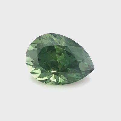 Queensland Sapphire – 1.60ct Pear Cut, Parti Green, Blue