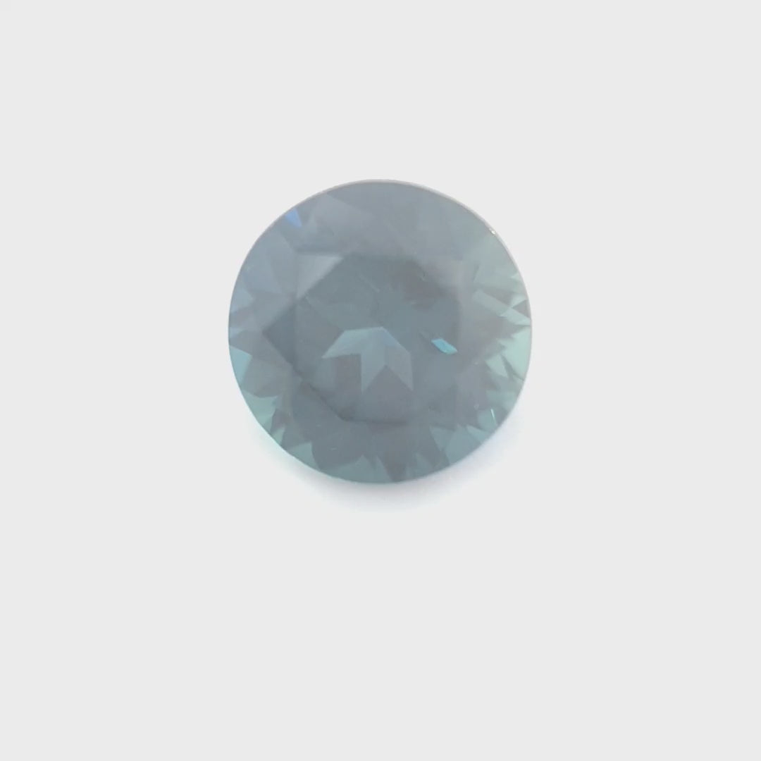 1.07ct Australian Sapphire, Blue, Teal - Round