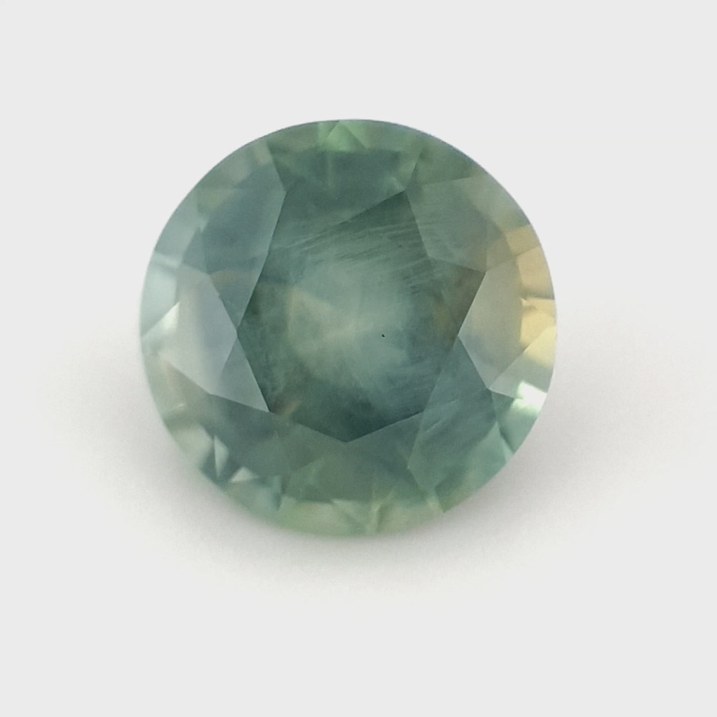 Montana Sapphire – 2.41ct Round Cut, Opalescent Parti, Teal, Orange