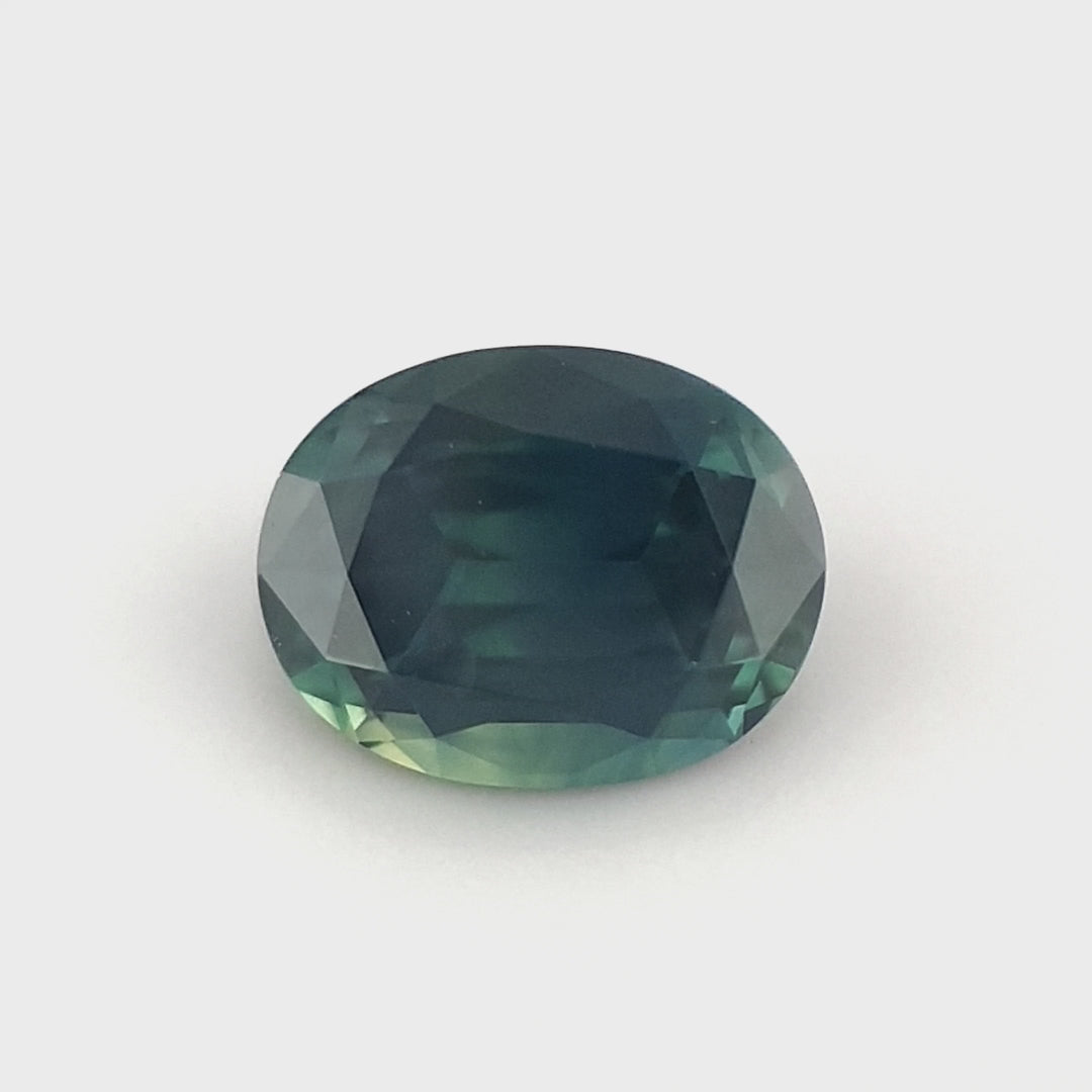 Queensland Sapphire – 1.31ct, Parti, Teal, Blue, Green