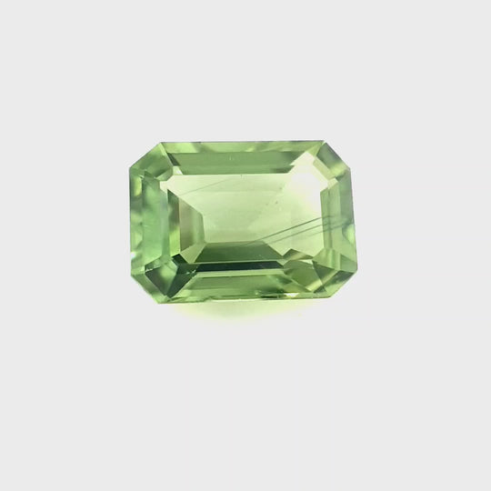 1.16ct Australian Sapphire, Apple Green - Emerald Cut
