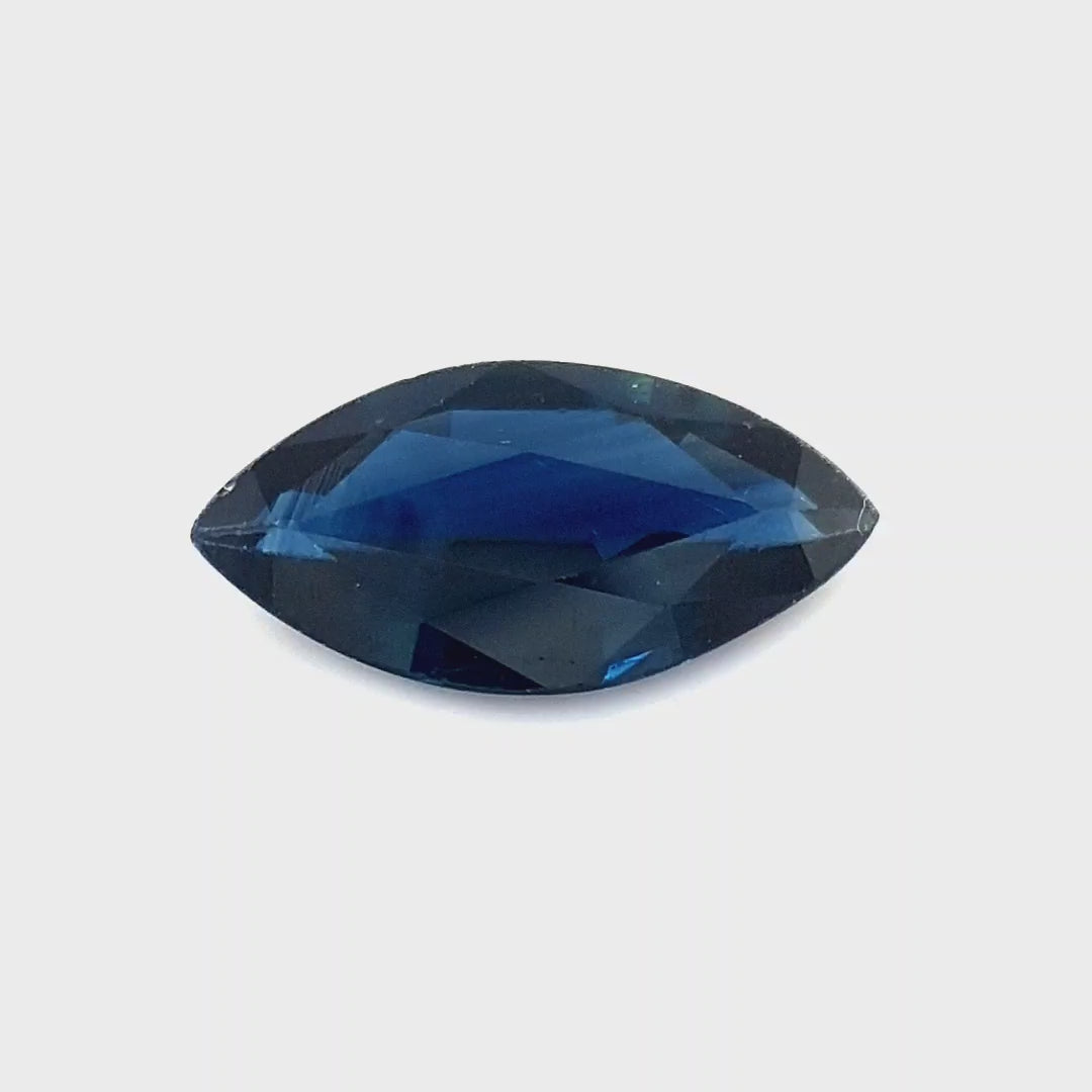 0.64ct Australian Sapphire, Blue - Marquise