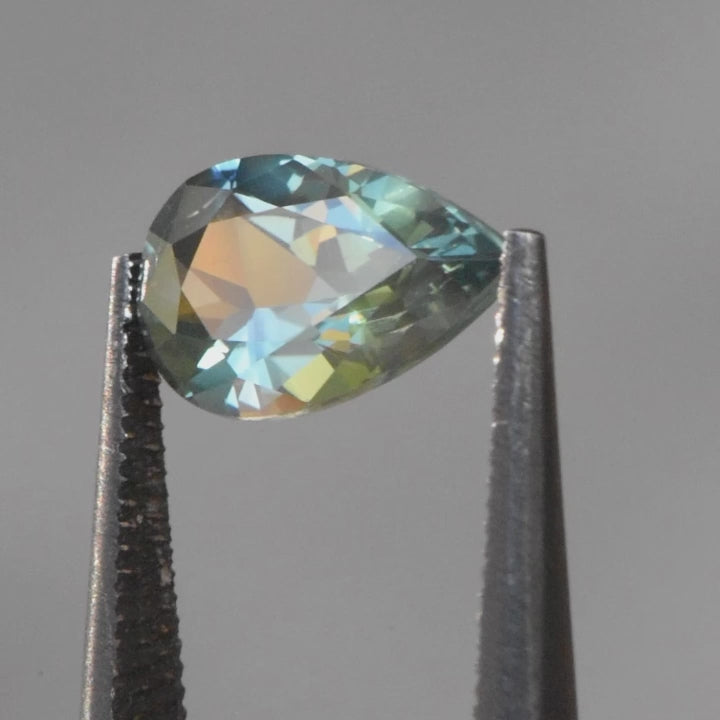 2.03ct Australian Sapphire, Blue, Teal - Pear