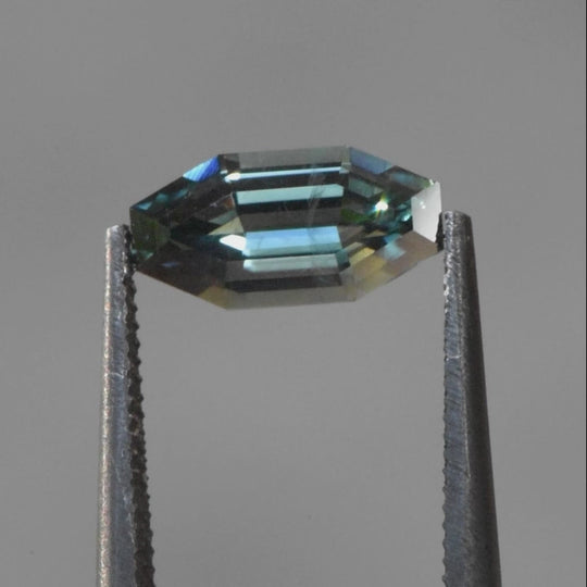 1.28ct Australian Sapphire, Blue, Teal - Octagon