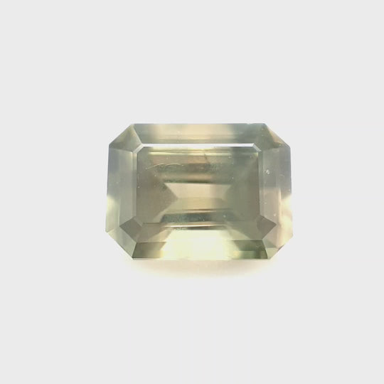 1.57ct Australian Sapphire, Straw Yellow - Emerald Cut