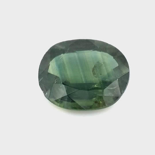 1.20ct Australian Sapphire, Parti, Green, Blue - Oval