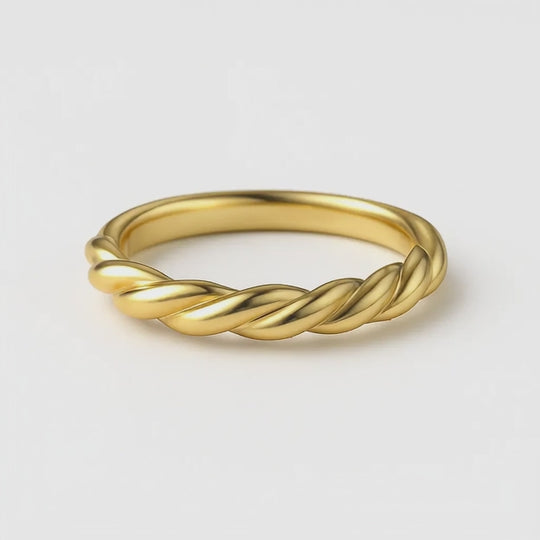 Lynn Wedding Ring – Twisted Braided Band