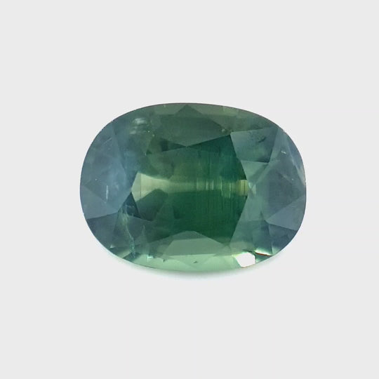 1.40ct Australian Sapphire, Green Teal - Oval