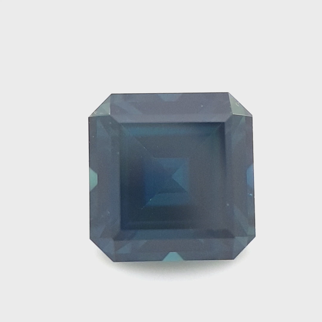 Queensland Sapphire – 1.46ct Square Emerald Cut, Blue