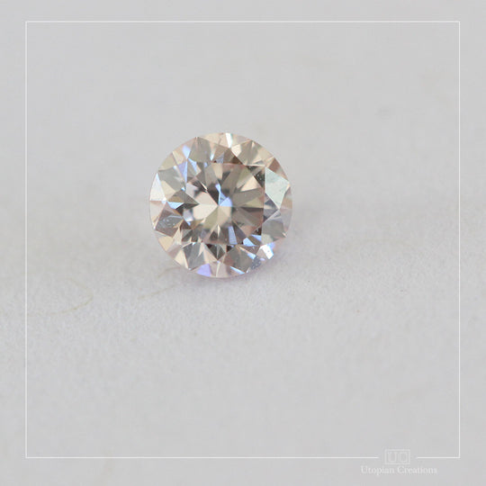 0.15ct Pink PC1 VVS2 Australian Argyle Diamond - Round