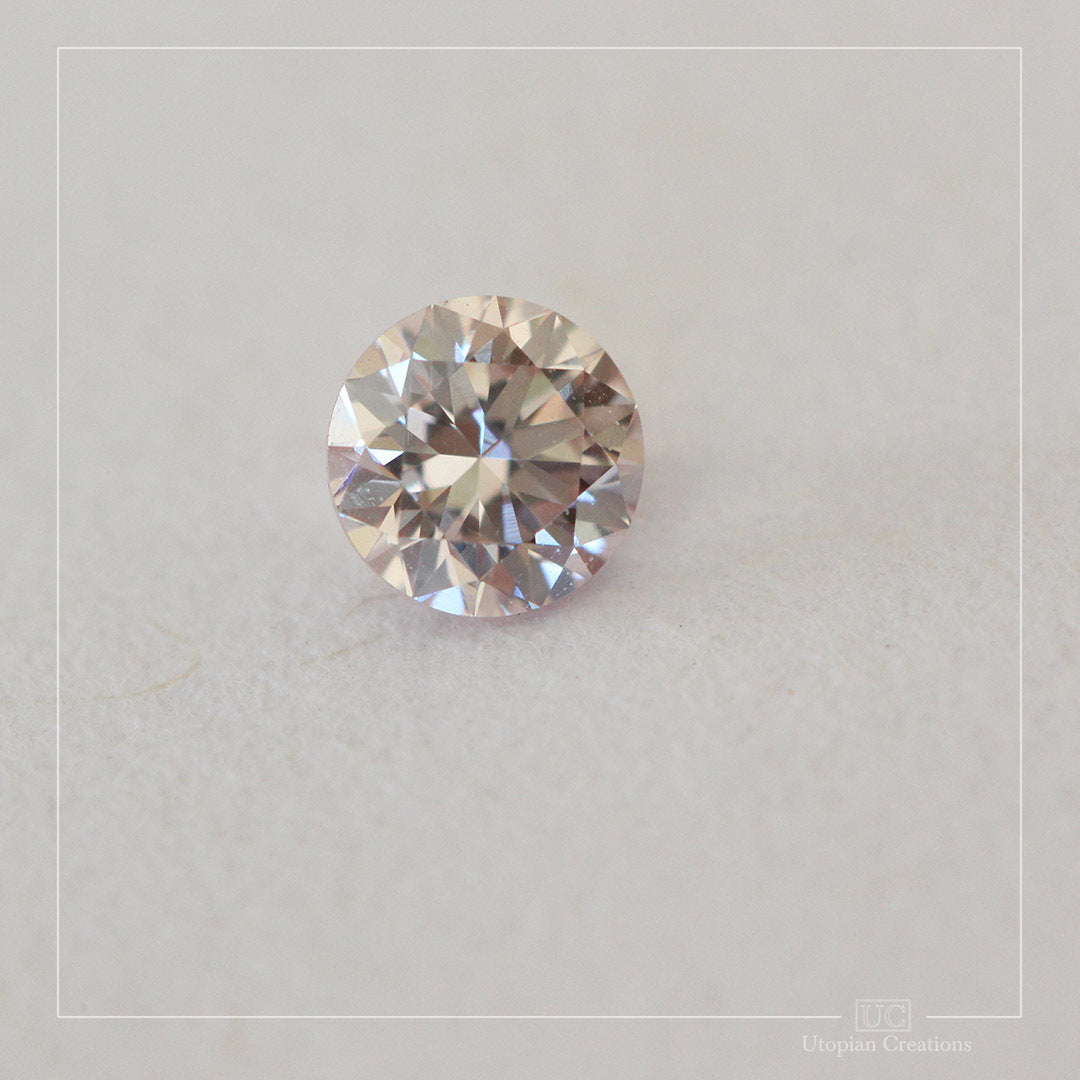 0.15ct Pink PC1 VVS2 Australian Argyle Diamond - Round