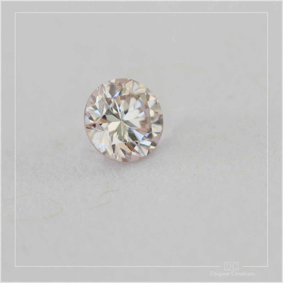 0.15ct Pink PC1 VVS2 Australian Argyle Diamond - Round
