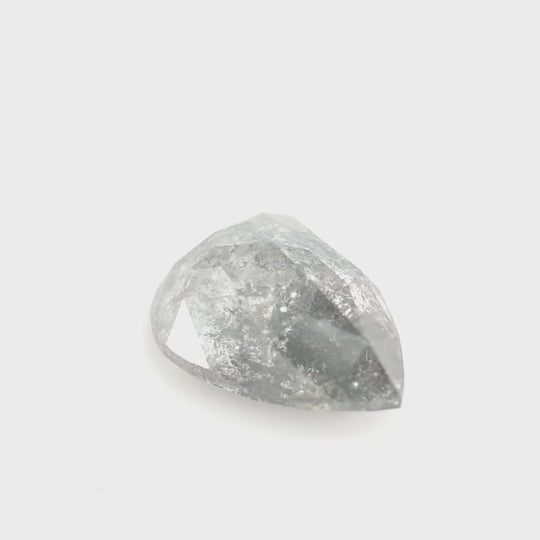 1.43ct Australian Argyle Salt and Pepper Diamond - Pear
