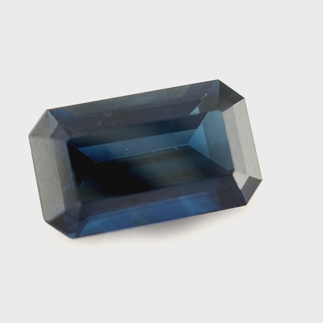 1.62ct Australian Sapphire Royal Blue - Emerald Cut