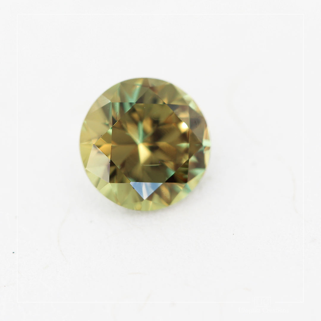 0.72ct Australian Golden Yellow Sapphire - Round Cut