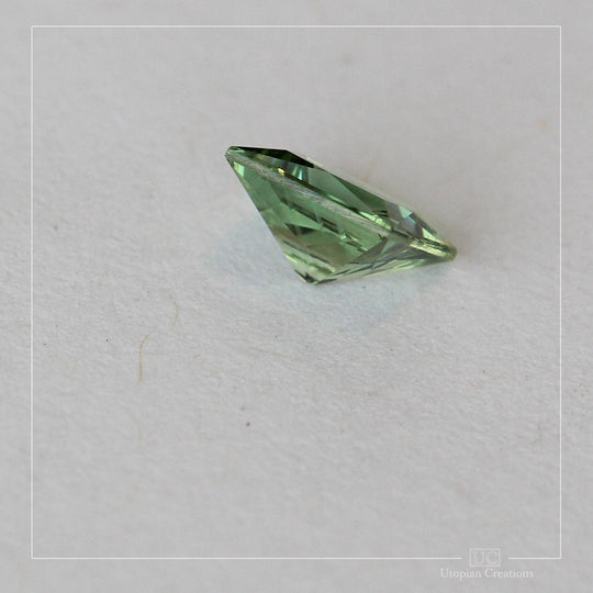 0.73ct Australian Green Sapphire, Princess cut