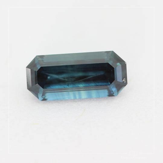 0.97ct Australian Parti Sapphire, Blue/Teal - Emerald Cut