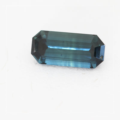 0.97ct Australian Parti Sapphire, Blue/Teal - Emerald Cut