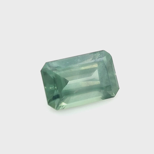 2.15ct Australian Teal, Blue, Green Sapphire - Emerald cut